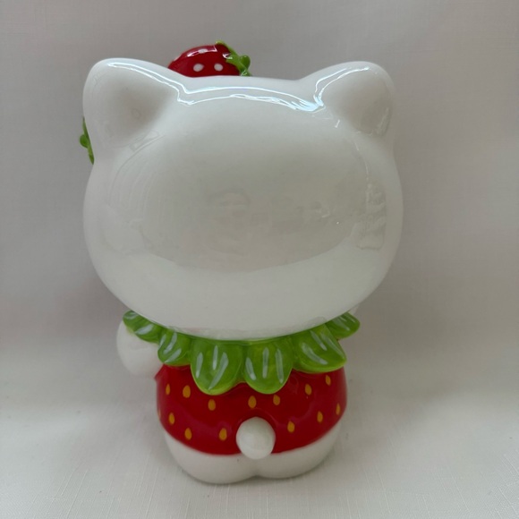 BLUE SKY CLAYWORKS SANRIO HELLO KITTY WINK STRAWBERRY DRESS HEART (NEW) - Picture 3 of 4
